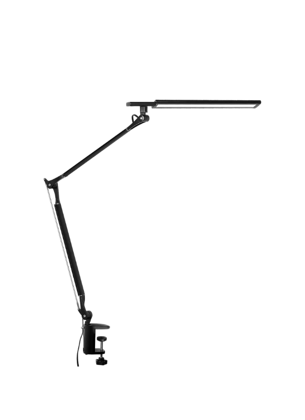 LED Desk Lamp, Architect Clamp on Desk Light, Eye-Caring Metal Swing Arm Drafting Table Lamp, Dimmable, 4 Color Modes - Great for Work, Office, Task, Reading