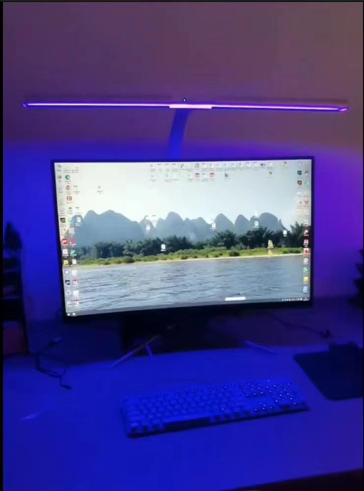 20 Watt Super Bright Desk Lamp with Clamp, 4 Color Modes, 5-Level Dimmer, Memory Function UV Function